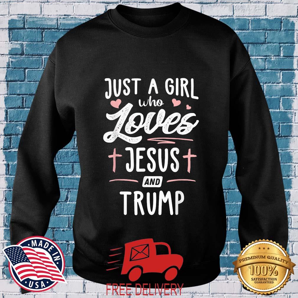 Just A Girl Who Loves Jesus And Trump 2024 Election Shirt MockupHR sweater den