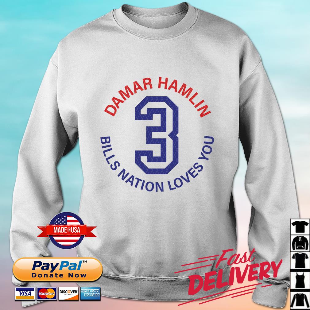 Damar Hamlin Buffalo Bills Nation Love You s sweater
